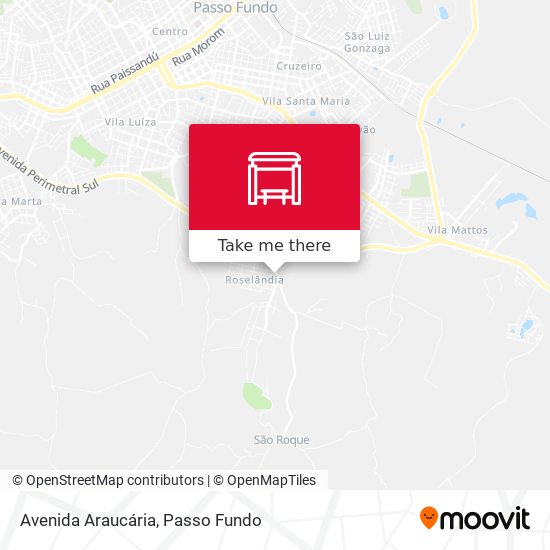 Avenida Araucária map
