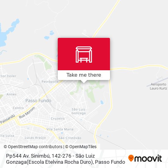 Mapa Pp544 Av. Sinimbú, 142-276 - São Luiz Gonzaga(Escola Etelvina Rocha Duro)