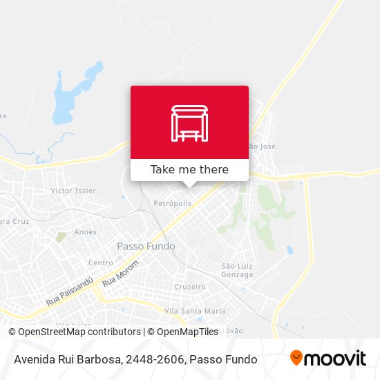 Mapa Avenida Rui Barbosa, 2448-2606
