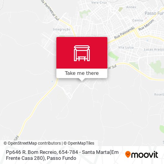 Mapa Pp646 R. Bom Recreio, 654-784 - Santa Marta(Em Frente Casa 280)