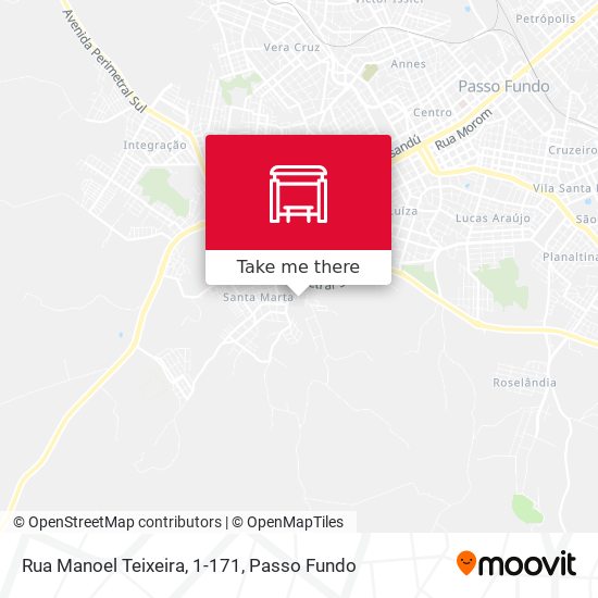 Mapa Rua Manoel Teixeira, 1-171