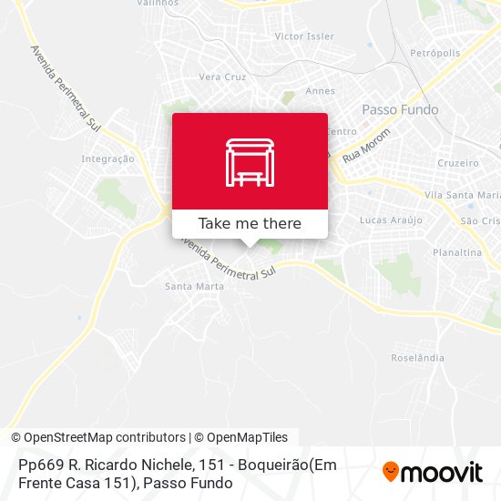 Mapa Pp669 R. Ricardo Nichele, 151 - Boqueirão(Em Frente Casa 151)