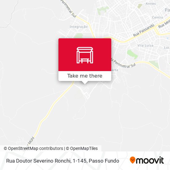 Mapa Rua Doutor Severino Ronchi, 1-145