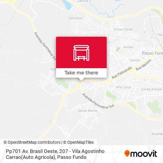 Mapa Pp701 Av. Brasil Oeste, 207 - Vila Agostinho Carrao(Auto Agrícola)