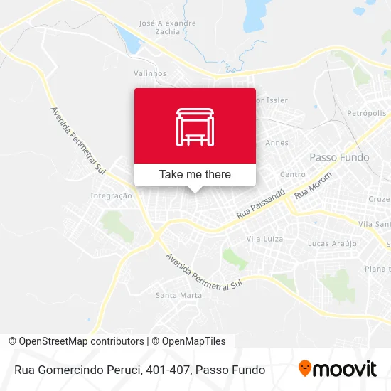 Rua Gomercindo Peruci, 401-407 map