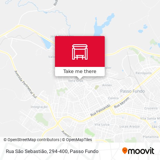 Mapa Rua São Sebastião, 294-400