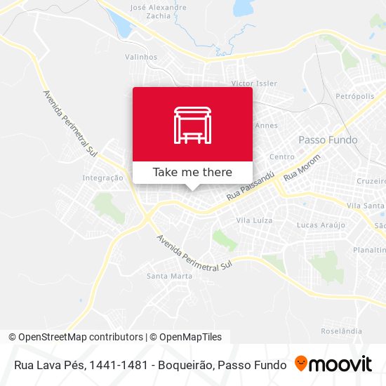 Rua Lava Pés, 1441-1481 - Boqueirão map