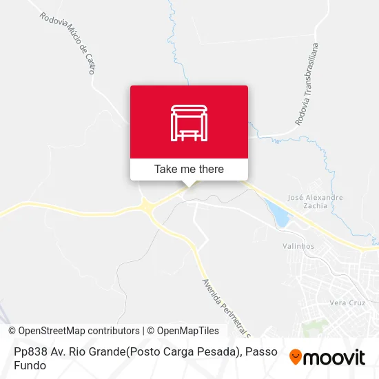 Pp838 Av. Rio Grande(Posto Carga Pesada) map