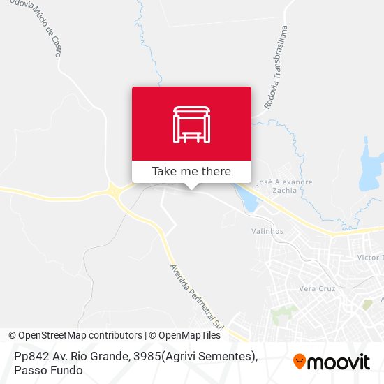 Mapa Pp842 Av. Rio Grande, 3985(Agrivi Sementes)