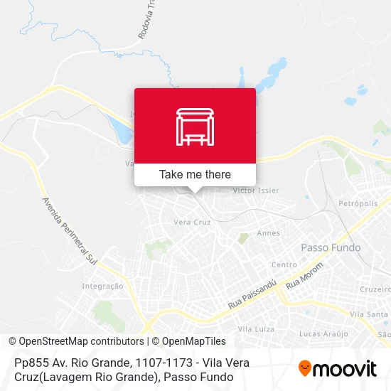 Pp855 Av. Rio Grande, 1107-1173 - Vila Vera Cruz(Lavagem Rio Grande) map
