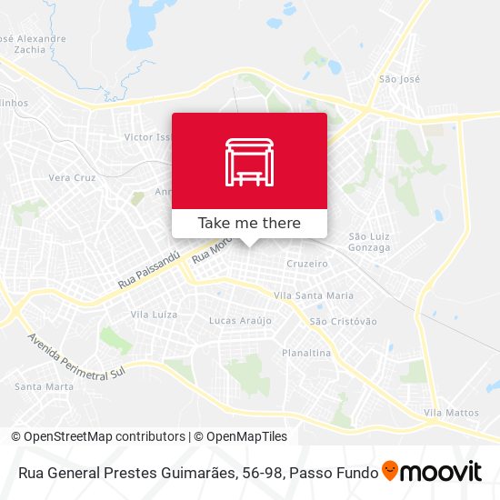 Mapa Rua General Prestes Guimarães, 56-98