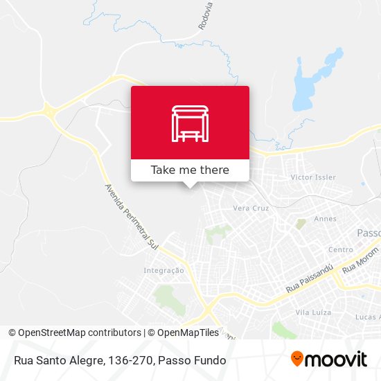 Mapa Rua Santo Alegre, 136-270