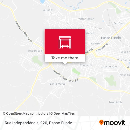 Mapa Rua Independência, 220