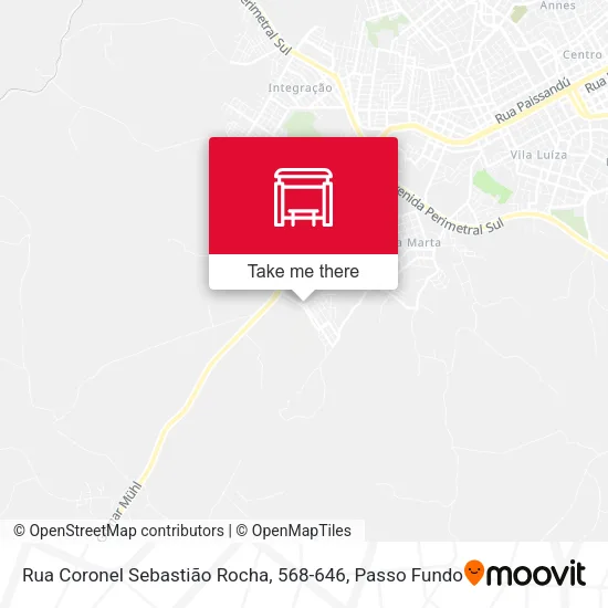 Mapa Rua Coronel Sebastião Rocha, 568-646