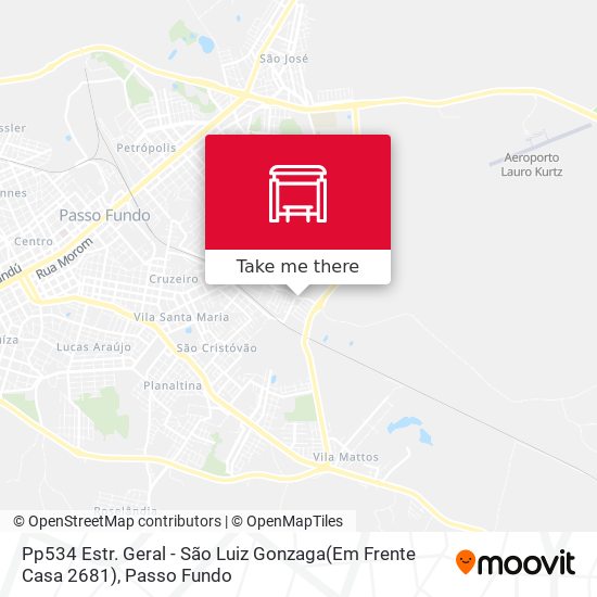 Pp534 Estr. Geral - São Luiz Gonzaga(Em Frente Casa 2681) map