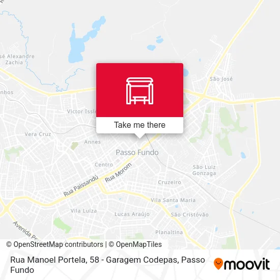 Rua Manoel Portela, 58  - Garagem Codepas map
