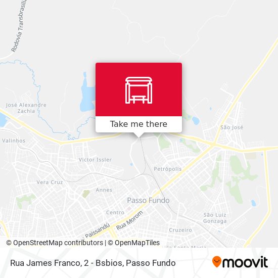 Mapa Rua James Franco, 2 - Bsbios