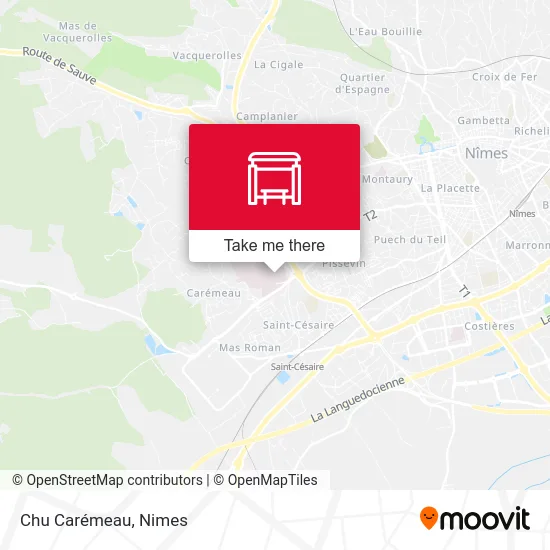 Chu Carémeau map