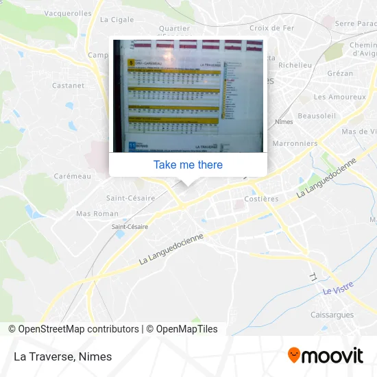 La Traverse map