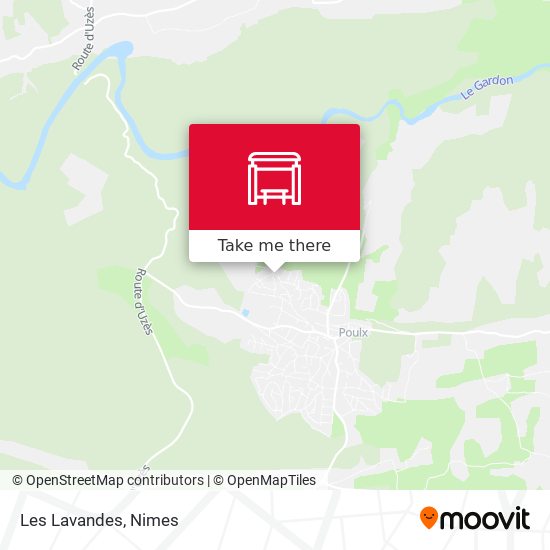 Mapa Les Lavandes