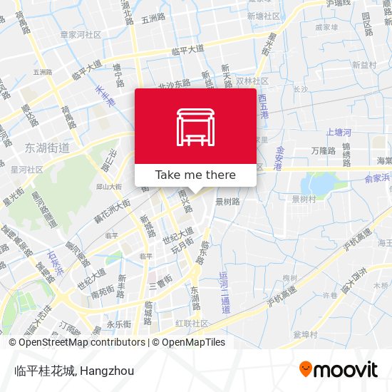 临平桂花城 map