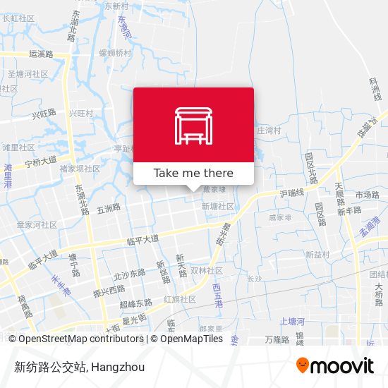 新纺路公交站 map