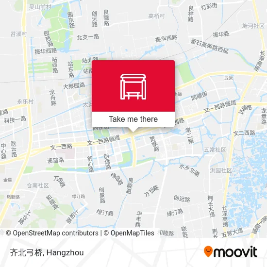 齐北弓桥 map