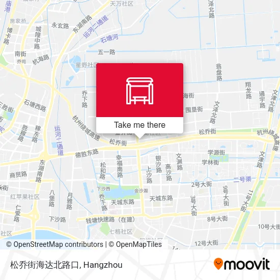 松乔街海达北路口 map