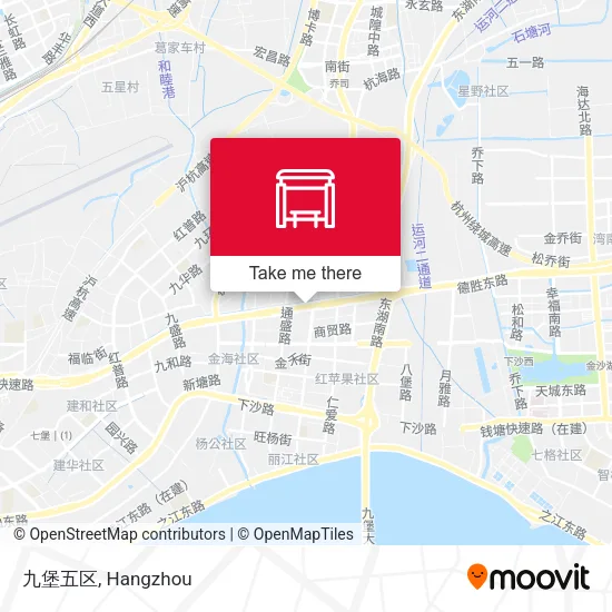 九堡五区 map