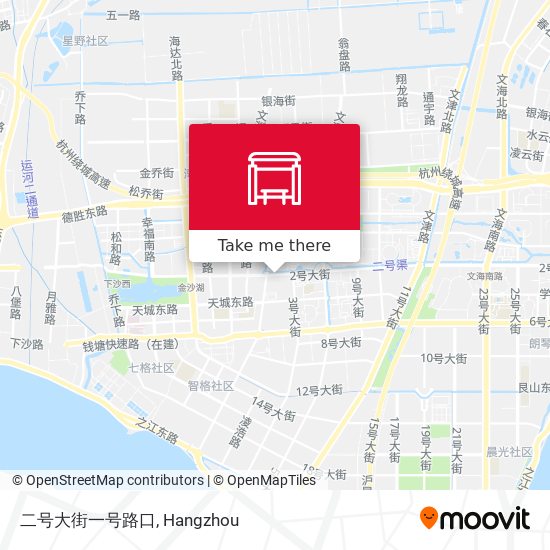 二号大街一号路口 map