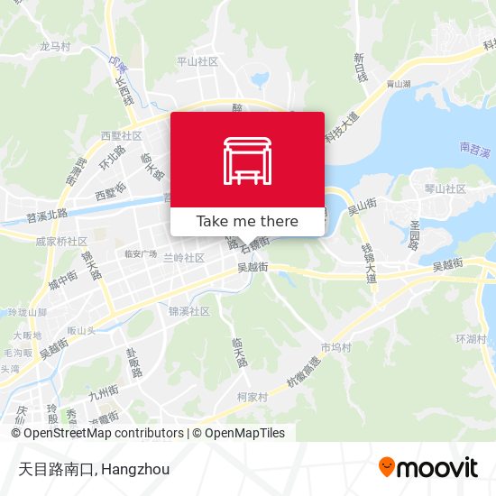 天目路南口 map