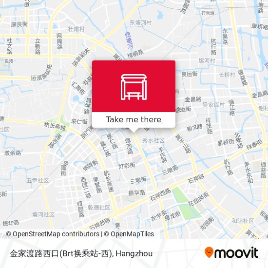 金家渡路西口(Brt换乘站-西) map