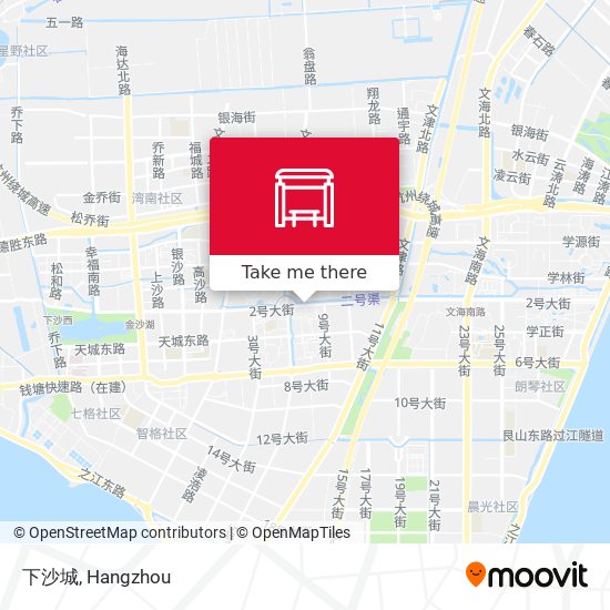 下沙城 map