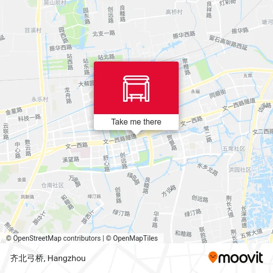 齐北弓桥 map
