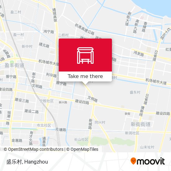 盛乐村 map