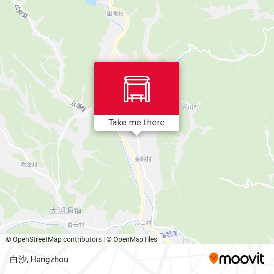 白沙 map