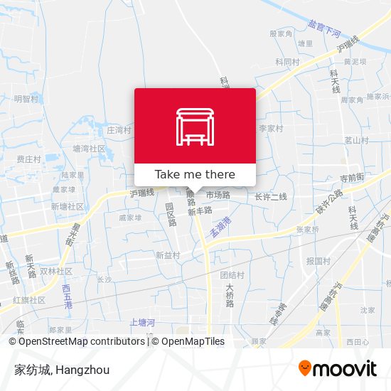 家纺城 map