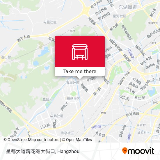 星都大道藕花洲大街口 map