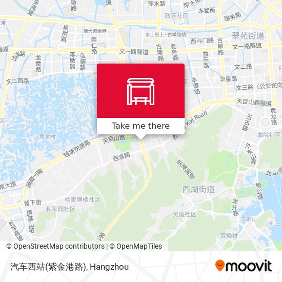 汽车西站(紫金港路) map