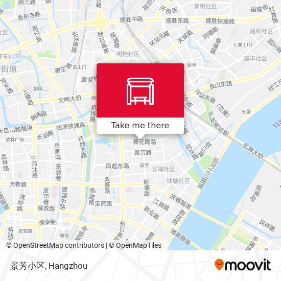景芳小区 map