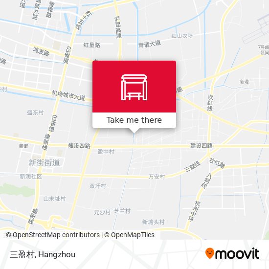 三盈村 map