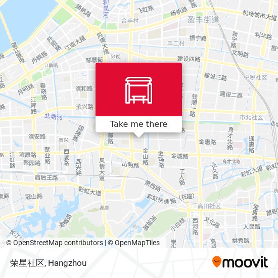 荣星社区 map