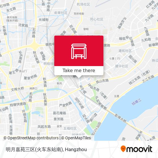 明月嘉苑三区(火车东站南) map