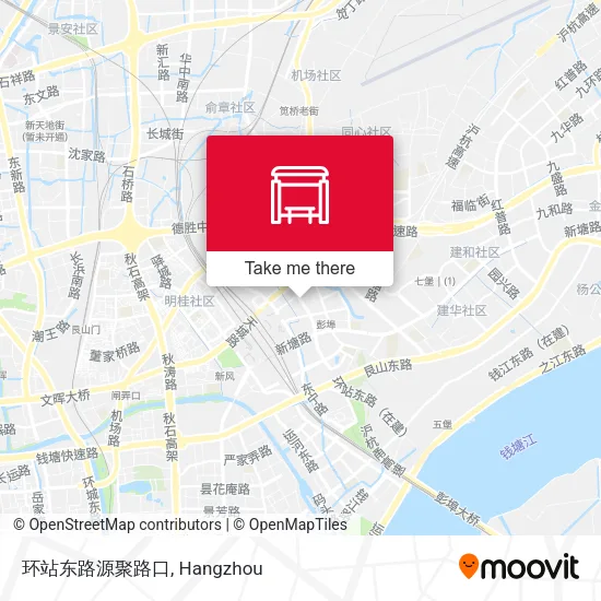 环站东路源聚路口 map
