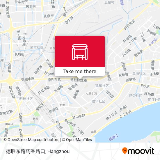 德胜东路药香路口 map