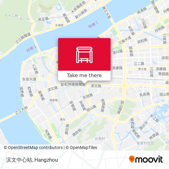 滨文中心站 map