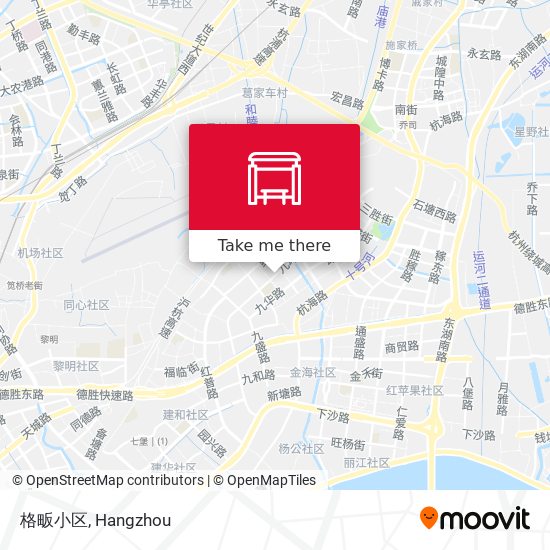格畈小区 map
