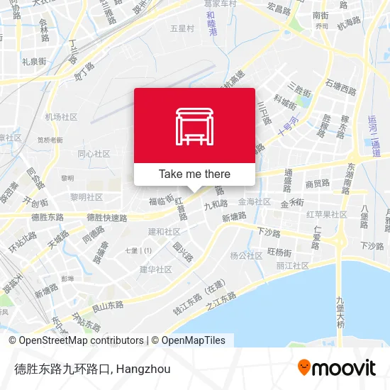 德胜东路九环路口 map