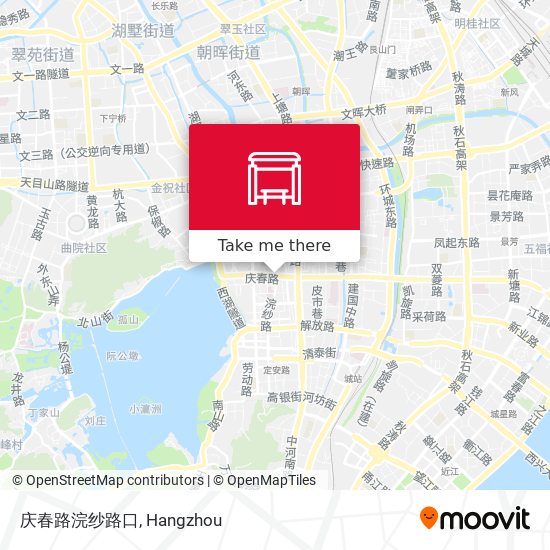 庆春路浣纱路口 map