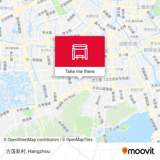 古荡新村 map